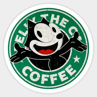 Felix The Cat Coffee Sticker